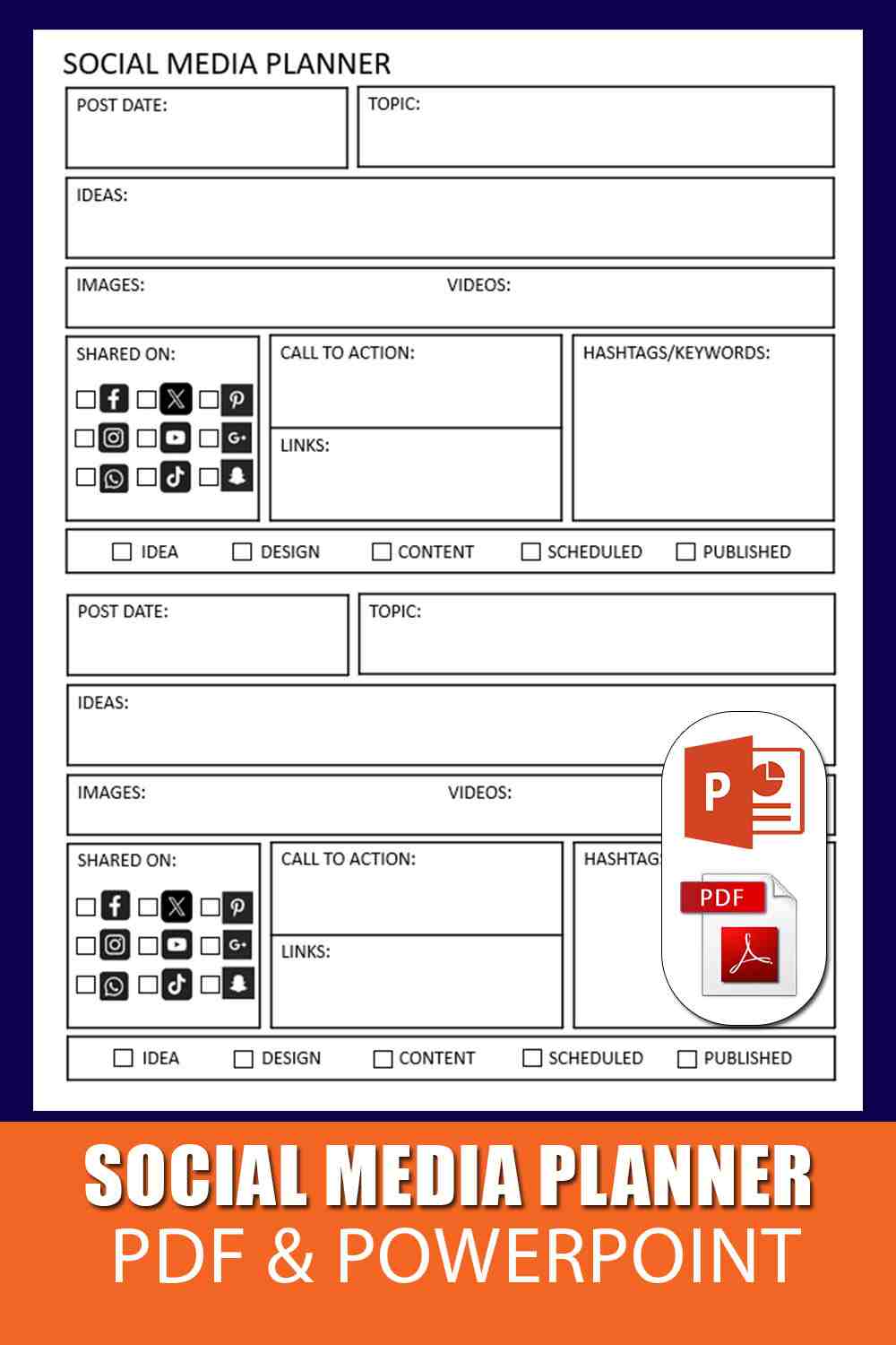 Social Media Calendar Template